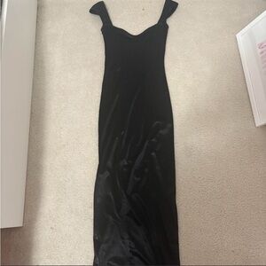 Lucy in the Sky Black Maxi Slip Dress